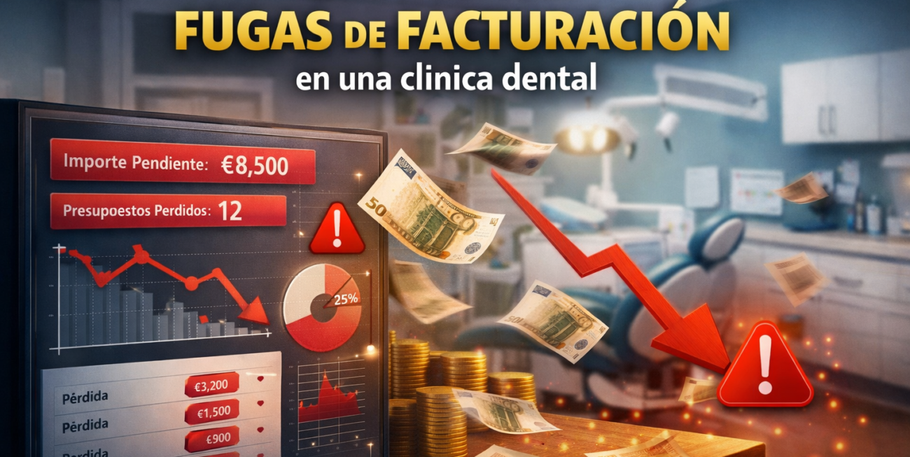Cómo detectar fugas de facturación en una clínica dental