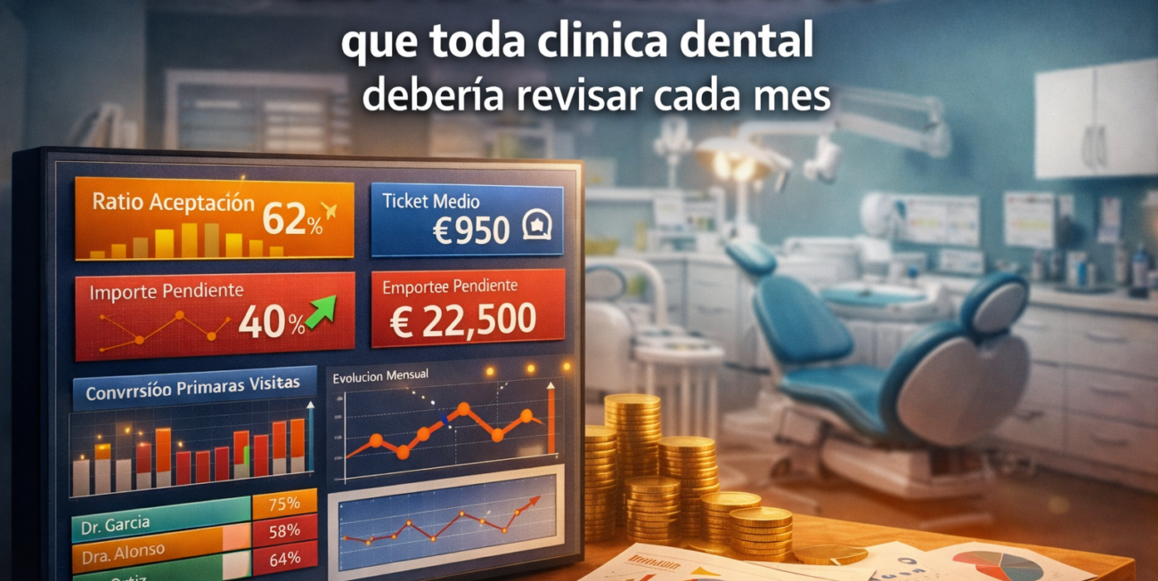 Los KPI financieros que toda clínica dental debería revisar cada mes